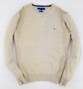 TOMMY HILFIGER BEŻOWY SWETER XL