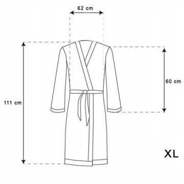 МЯГКИЙ ТЕПЛЫЙ ЖЕНСКИЙ ПЛЮШЕВЫЙ ХАЛАТ, плотный, XL