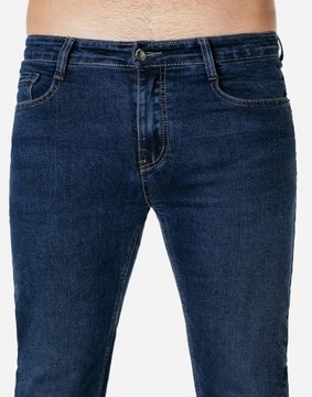 Długie Spodnie Jeansy Granatowe Dżinsowe Męskie Dżinsy Texasy 7069 W33 L36