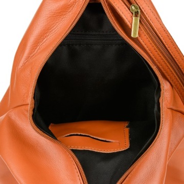 Красивый кожаный рюкзак Vera Pelle через плечо