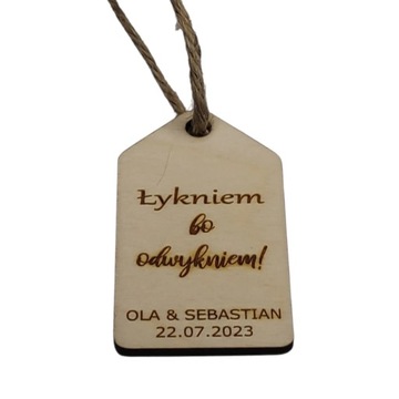 Вешалки для бутылок из фанеры для водки, 40 шт, микс