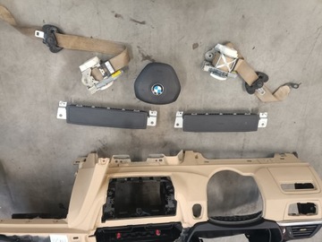 BMW 3 F30 ACTIVE HYBRID 3.0 USA KONZOLA ULOŽENÍ ŘIDIČE KOLENO PÁSY