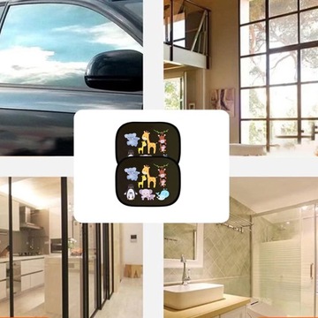 2X СОЛНЦЕЗАЩИТНЫЙ КОЗЫРЕК BABYSAFE, ЭЛЕКТРОСТАТИЧЕСКИЕ СТЕКЛА АВТОМОБИЛЯ, 44X36 СМ