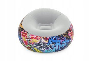 Надувное кресло граффити