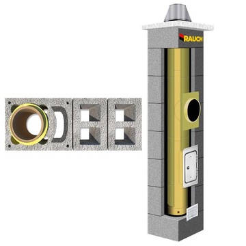 System kominowy RAUCH 9 m komin fi 200 systemowy