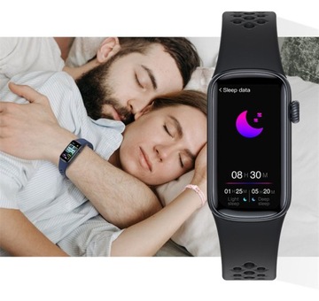 SMARTBAND SMARTWATCH BAND OPASKA SMART ZEGAREK DAMSKI CZARNY WATCH SPORT