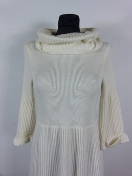 Armani Exchange swetrowa sukienka z golfem / M