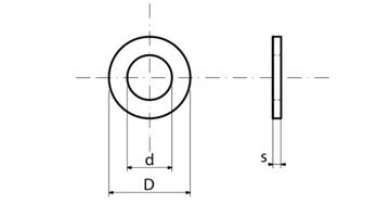 Винт M8x50 Гайка M8 Шайба Fi 8 OC 10 x комплект