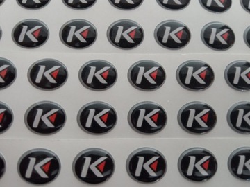 WYPUKŁE Naklejki Żywicze 3D żelowe PREMIUM Nadruk LOGO - 200 sztuk