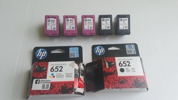 Пустые чернила, картридж HP 652.