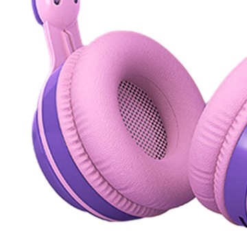 Słuchawki bezprzewodowe Gazechimp RGB jasnofioleto