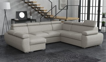 duży narożnik BOSTON III kształt U kanapa sofa rogowa do salonu