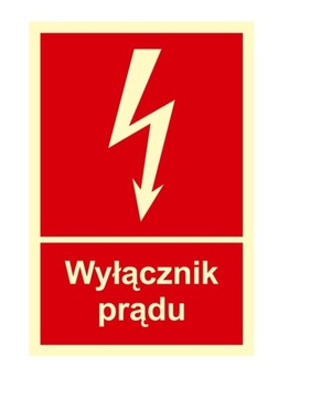 26 szt NAKLEJKI Wyłącznik prądu 100 x 148 mm