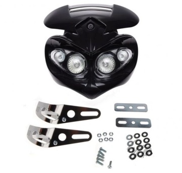 OWIEWKA 4 HALOG CZACHA LAMPA STREET CROSS MOTOCYKL