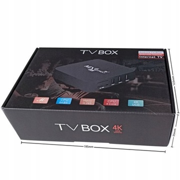 SMART TV BOX 16 ГБ MQX PRO 4K ANDROID NETFLIX HBO