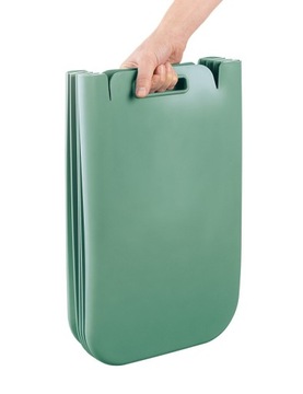 Складные сортировочные контейнеры Guzzini 25 л, 1-камерные, зеленые