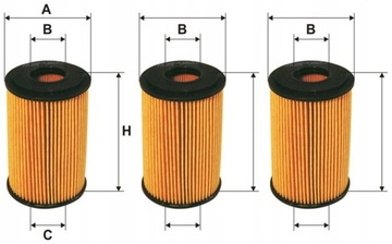 3× FILTRON OE 640/4 FILTR OLEJE