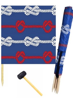 Parawan plazowy 10 M LINY + młotek gratis PRODUCENT