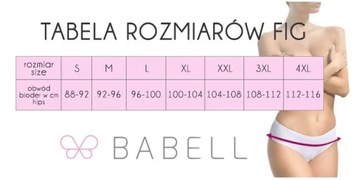 BABELL 177 Majtki Figi Damskie Z Wysokim Stanem Seksowne Beż XXL