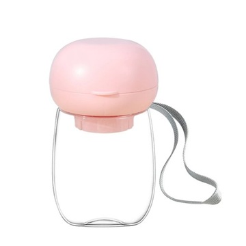 Lightweight Pet Water Bottle Dispenser With Lanyard Mushroom Cups Pet Suppl