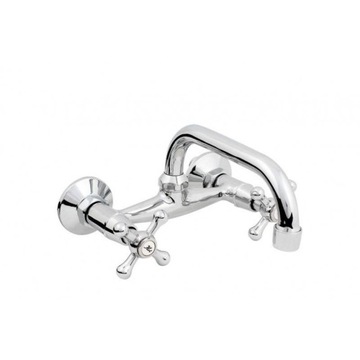 BATERIA RETRO UMYWALKOWA ŚCIENNA HYDROLAND CHROM