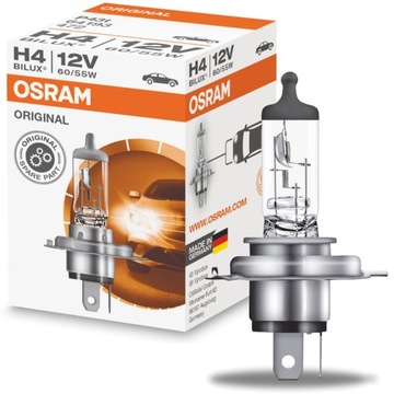 ŻARÓWKA OSRAM H4 ORIGINAL BILUX 12V 60/55W GERMANY