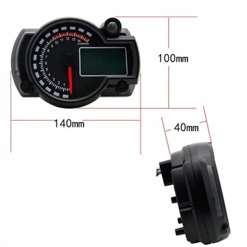 УНИВЕРСАЛЬНЫЙ ЦИФРОВОЙ СЧЕТЧИК МОТОЦИКЛА ЧЕТЫРЕХ ЖК-СВЕТОДИОДНЫЙ СПИДОМЕТР СКУТЕР