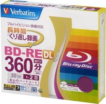 VERBATIM BD-RE DL 50GB Printable JAPAN wielokrotny zapis 1 sztuka