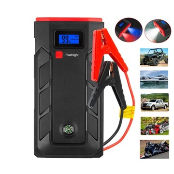 POWERBANK JUMP STARTER START BOOSTER TORCH 10400 мАч + ЗАЖИМЫ