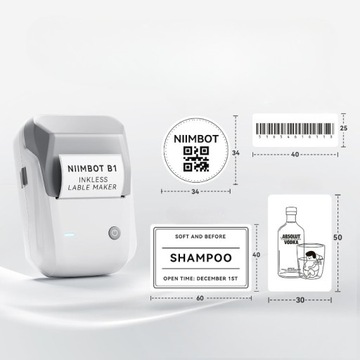 Графический термопринтер B1 NiiMbot для самоклеящихся наклеек