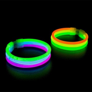 OKULARY GLOWSTICK BRANSOLETKI ŚWIECĄCE ŚWIATŁO CHEMICZNE 100 + ŁĄCZENIA