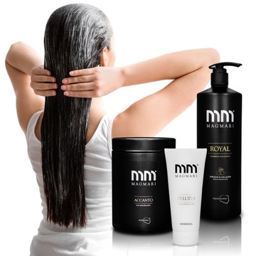 Spa dla włosów, szampon keratyna i kolagen, nawilżająca maska, peeling