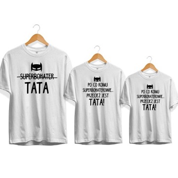 Koszulki dla taty i dzieci, Koszulki dla Taty Córki i Syna Prezent dla Taty