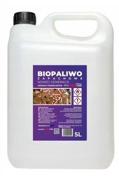 BIOETANOL BIOPALIWO BIO PALIWO ZAPACHOWE BIOKOMINEK AROMAT PIERNICZKÓW 5L
