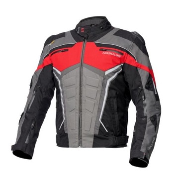 Kurtka motocyklowa turystyczna ADRENALINE SCORPIO PPE czerwony/szary M