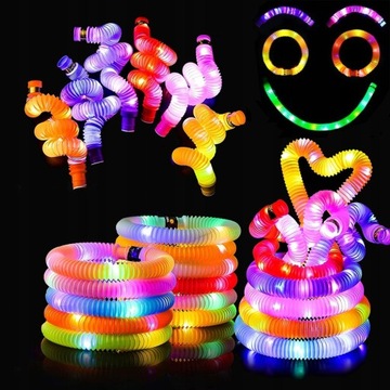 RURKI POP TUBE SENSORYCZNE LED RURY DUŻE ZESTAW