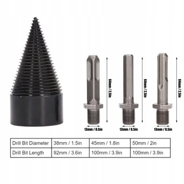 zr-AUGER 50mm for wood splitting CONE DRILL