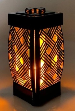 ГЛАМУРНЫЙ ЧЕРНЫЙ ФОНАРЬ ИЗ РОТАНГА