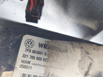 VW TOUAREG II 7P ZAŘÍZENÍ(HÁK) TÁŽNÝ WESTFALIA SVAZEK 7P6803881B