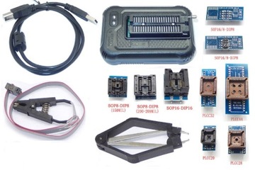 UNIWERSALNY PROGRAMATOR USB T48 10 ADAPTERÓW