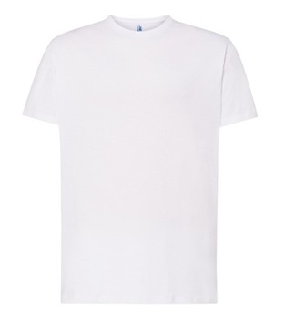 T-shirt Koszulka męska biała JHK Premium 190g XS