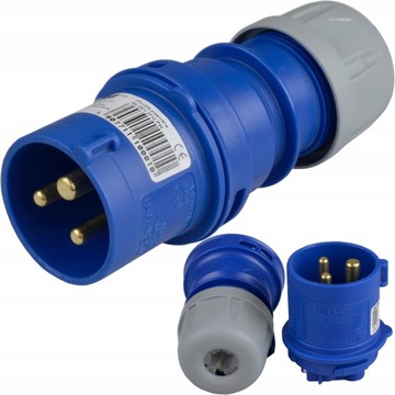 Wtyczka wtyk przenośna kemping 230V 16A 3P IP44