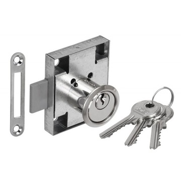 Zamek meblowy do szafki patent szuflady ZMB-1 LOB