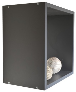 ПОЛКА ПОДВЕСНАЯ НАСТЕННАЯ KUBIK АНТРАЦИТ 30X30