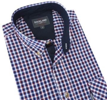 РУБАШКА МУЖСКАЯ, хлопок в клетку, 3XL, короткие рукава