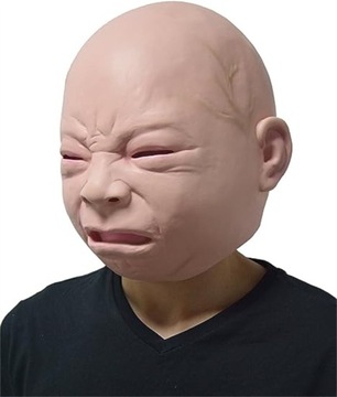 MASKA NA HALLOWEEN PŁACZĄCE DZIECKO COSPLAY PRZEBRANIE