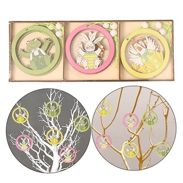 9шт. Пасхальный подвесной знак. Орнамент висит.