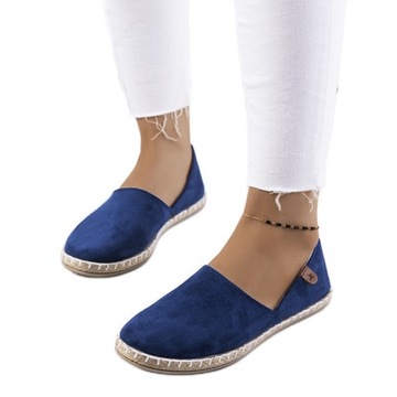 Granatowe espadryle damskie Jacquet r.37