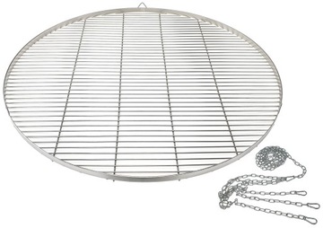 RUSZT 90 CM NIERDZEWNY + ŁAŃCUCH KWASÓWKA DO GRILLA TRÓJNOGU PALENISKA LUX