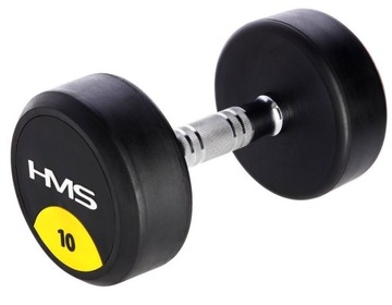 HMS Chromowana Hantla Hantelka Ciężarek Do Ćwiczeń Fitness 10 kg